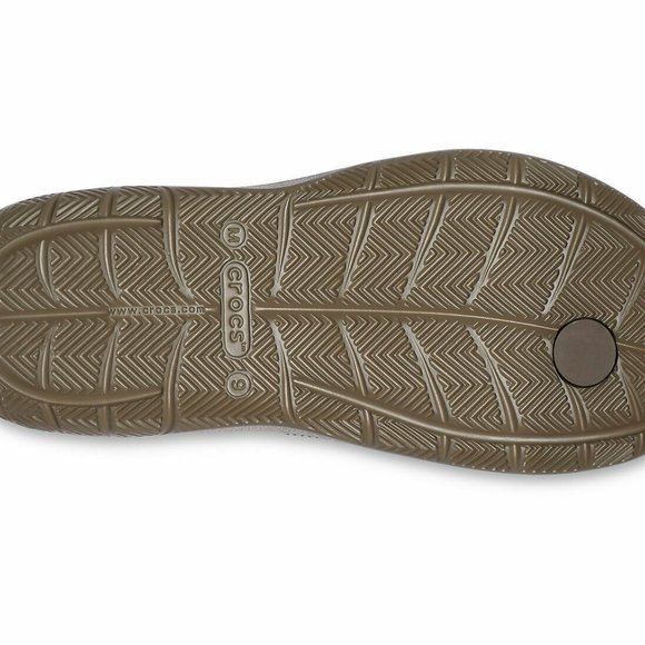 Mens Crocs Realtree Swiftwater Edge Wave Camo Flip Flops Slides 207410-267 NWT main image 5